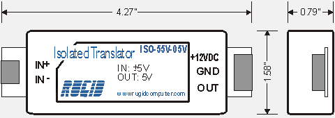 ISO-55V-05V Dimensions